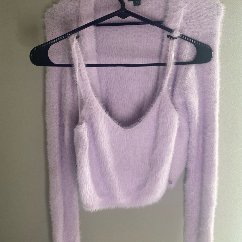 Crop top with matching sweater